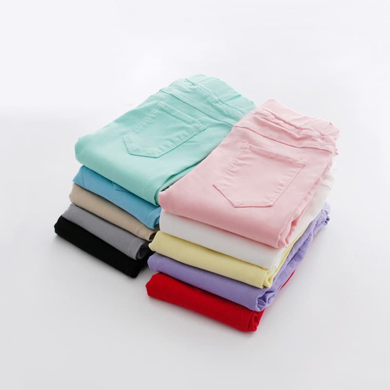 Girls' Leggings Spring Autumn Slim Fit Long Pants Baby Elastic Denim-Like Skinny Pants Manufacturer
