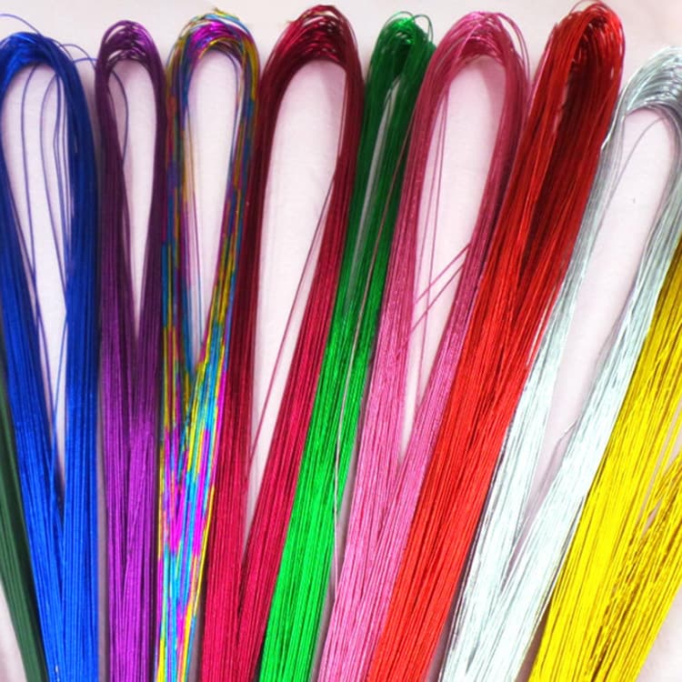 Factory wholesale silk flower materials, No. 22 colored floral wire, handmade DIY bead accessories.