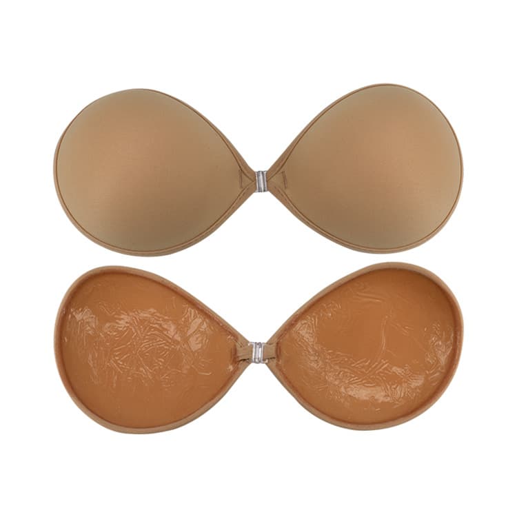 New Invisible Thickened Silicone Push-Up Bra with Front Closure, Strapless Bra Push-Up Non-Slip Breathable Bra Stickers