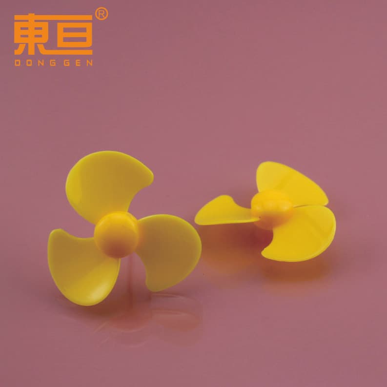 Φ503Y2A Yellow Three-Blade Propeller Fan Blade Toy Accessory Technology Model Part