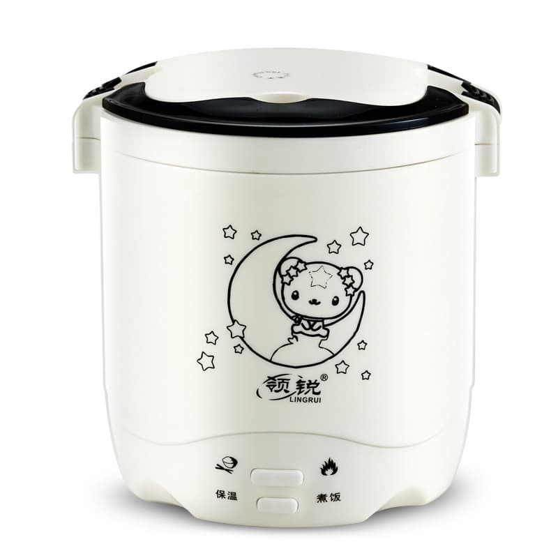 1.2L Mini Rice Cooker for 1-2 People, Small and Portable Electric Heating Pot for Office and Student Dormitory