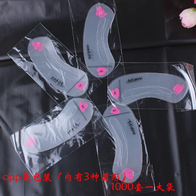 Eyebrow Stencil Eyebrow Stickers Drawing Tool One-line Shape Card Natural Shape Gift