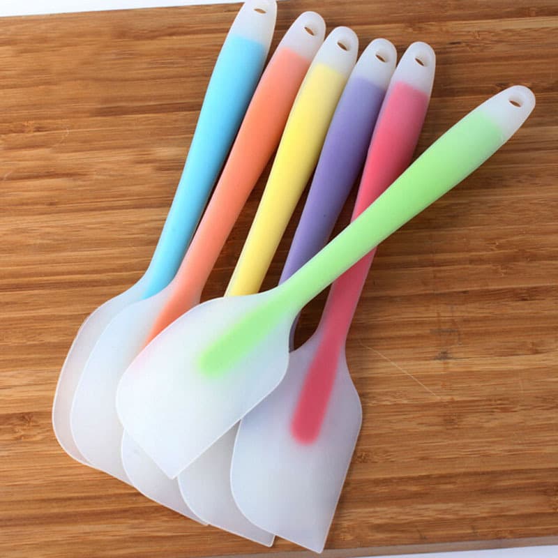 Wholesale FDA Silicone One-Piece Spatula, Semi-Transparent Large, Cake Icing Spatula, Baking Tool, Cake Tool