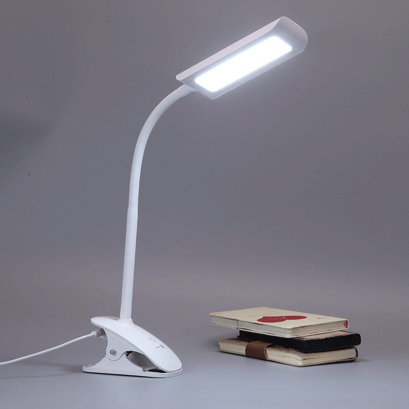 Voice-Activated LED Desk Lamp, Student Dorm Bedside Reading Eye-Protecting Lamp, Creative Minimalist USB Dimmable Lamp