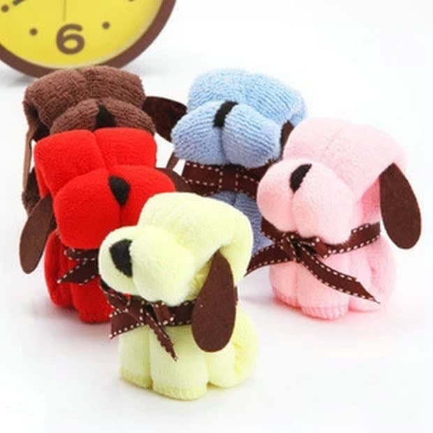 Creative Gifts Wedding Towel Return Gift Shaped Dog Cake Towel Gifts Wedding Festival Corporate Events