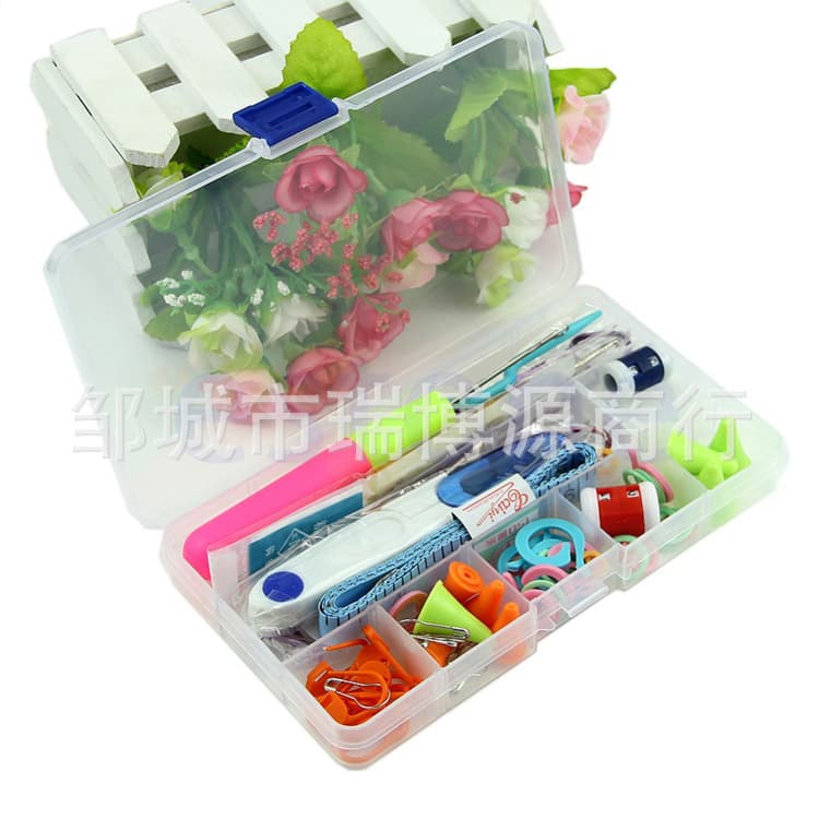 Colored tongue needle tool set crochet tool set novice hand knitting diy material crochet