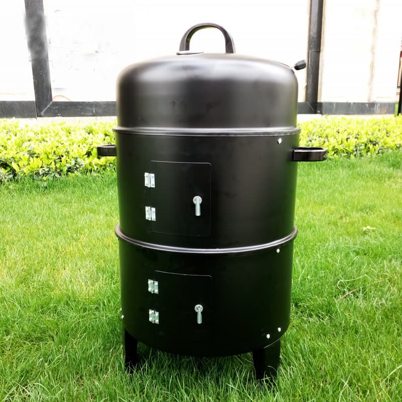Outdoor Home Export Multi-functional Smoker Grill, Barbecue Rack, Wood Stove, Roaster Oven BBQ