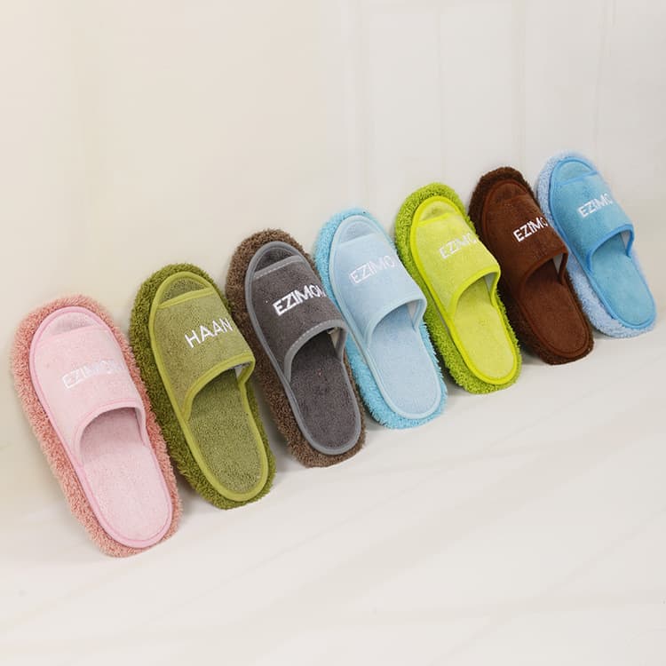 In-Stock Export Order Korean Beautiful Plush Removable Washable Floor Cleaning Slippers, Lazy Person Detachable All-Season Wood Floor Slippers