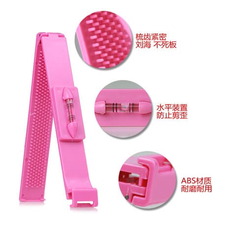 Bangs Clip Hair Styling Tool - Level Bangs Ruler, Bangs Trimmer, Bangs Comb, Bangs Clip