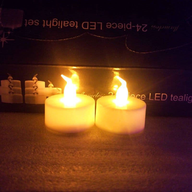 LED Electronic Tea Candles Miniature Simulation Birthday Candles Plastic Colorful For Export