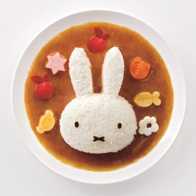 Zhenghui Cute Miffy Rabbit Shape Rice Ball Mold Cartoon Children’s Curry Rice DIY Mold
