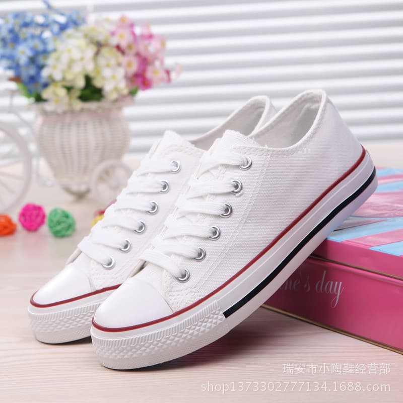 Fubu factory direct sales wholesale agent basic canvas shoes low-top shallow mouth women's shoes A01 evergreen vulcanized shoes