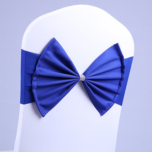 New Large Bow Elastic Chair Back Flower Wedding Decoration Bow Chair Back Flower Factory Direct