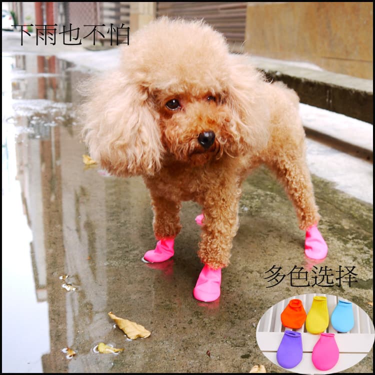 Pet Balloon Shoes, Rain Boots for Cats and Dogs, Hygiene Rubber Foot Covers, Dog Shoes, Cross-Border Drop Shipping