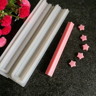 Five-Pointed Star Silicone Handmade Soap Mold, Tube Mold, Chocolate Mold