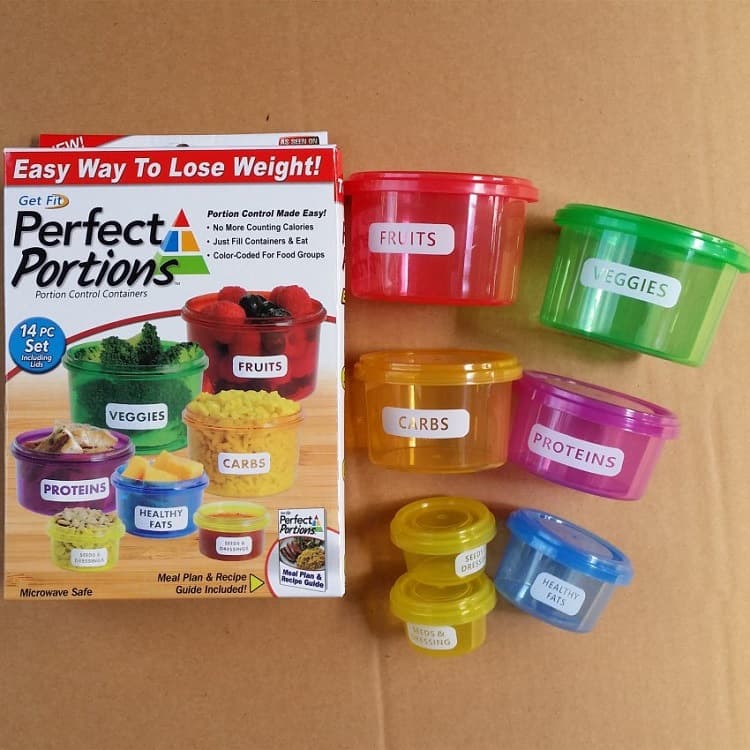 Diet Control Lunch Box Perfect Portions Crisper Portable Lunch Box Baby Food Box