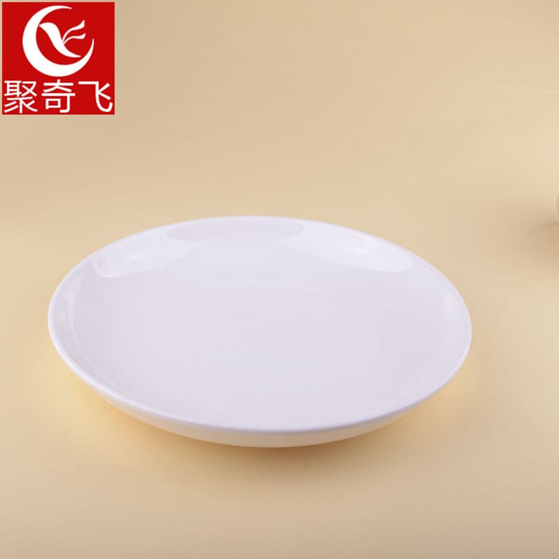 12 inch fruit plate white porcelain bone china ceramic hotel restaurant daily microwave meal factory direct sales