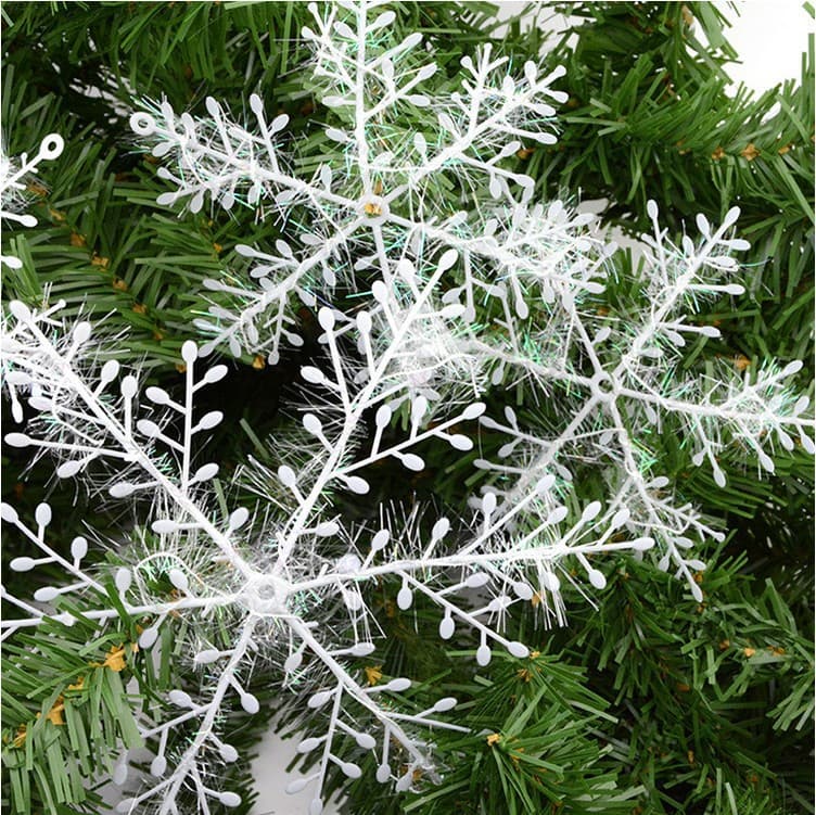 Wholesale Export Christmas Snowflakes, Large PVC Snowflake Assortment for Mall and Hotel Window Displays and Christmas Tree Decorations