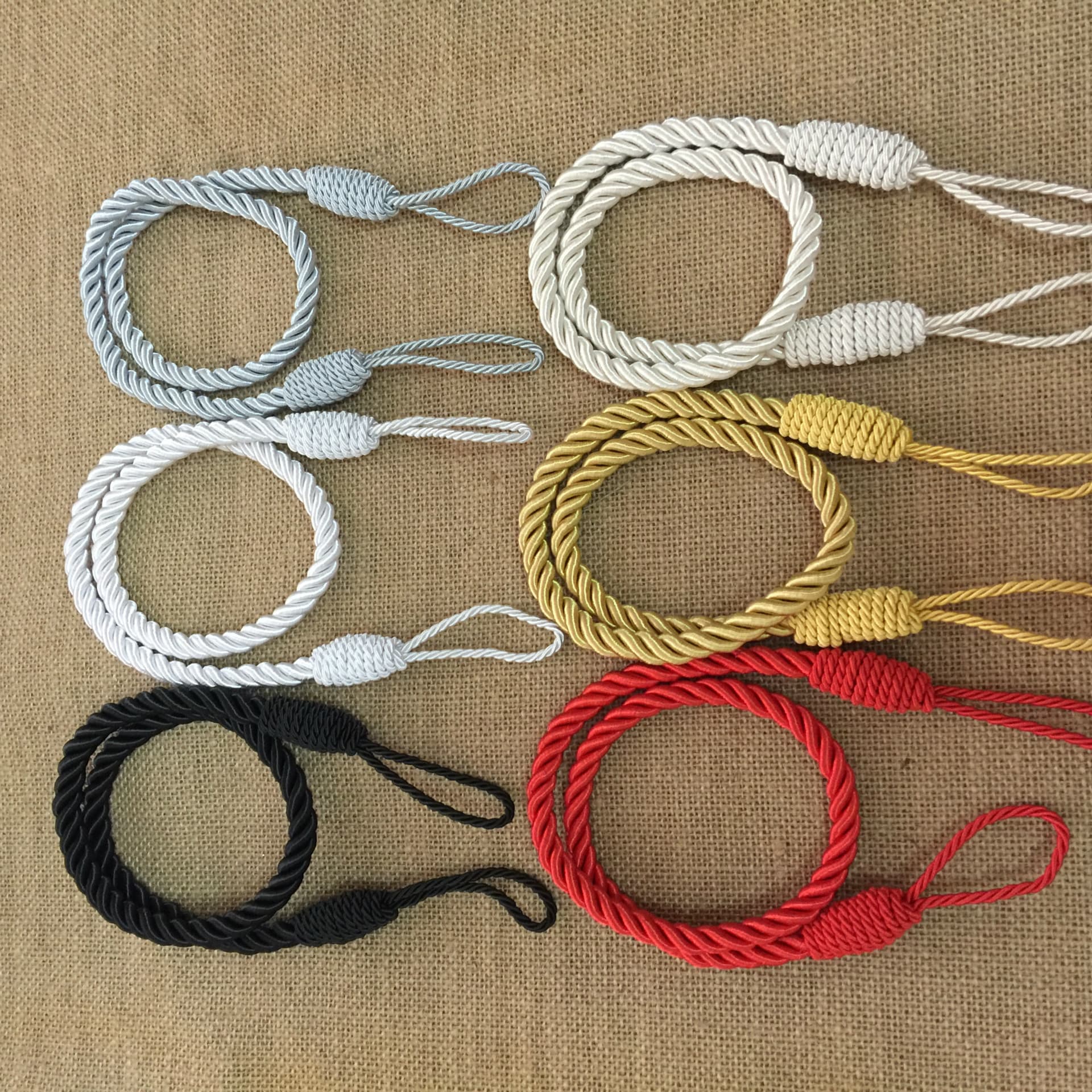 New style handmade wrapped curtain tiebacks, curtain cords, curtain tassels tiebacks