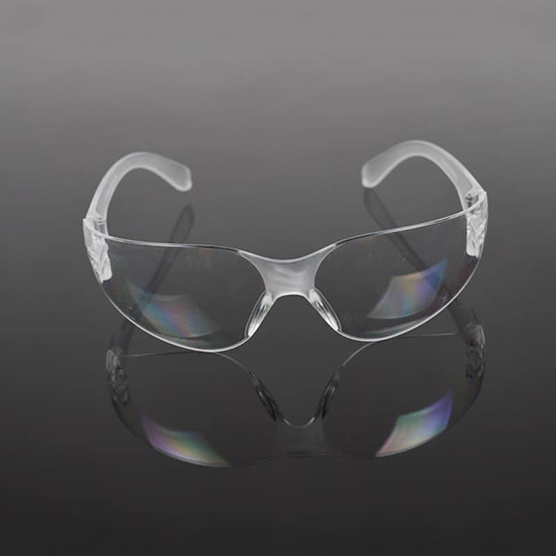 Factory Supply Flat Transparent Protective Glasses Lenses, Dust and Splash Proof, Impact-Resistant Industrial Safety Goggles