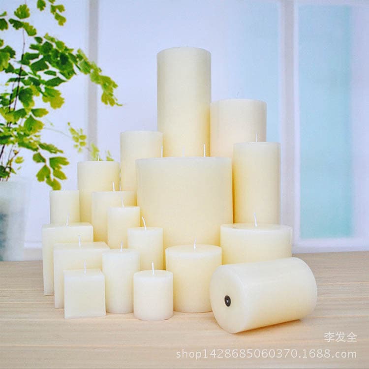 Cylinder Candles, Square Candles, Birthday Candles - Factory Supply with Various Colors and Styles, Pillar Candles, Square Candles