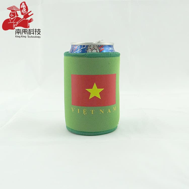 Neoprene Cola Cup Sleeves, Factory Supply with Locked Edges, Anti-slip, Adhesive Base for Canned Beer and Cold Retention