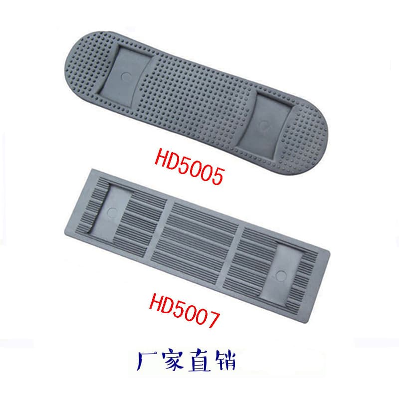 Manufacturer supplies plastic shoulder pad tool box backpack webbing plastic shoulder pad PVC black plastic shoulder bag shoulder pad