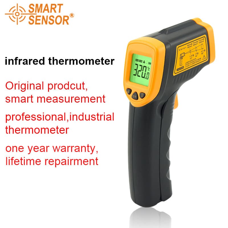 Cima AR320 Infrared Thermometer, Industrial Laser Thermometer for Export and Domestic Sales, Non-Contact Temperature Gun