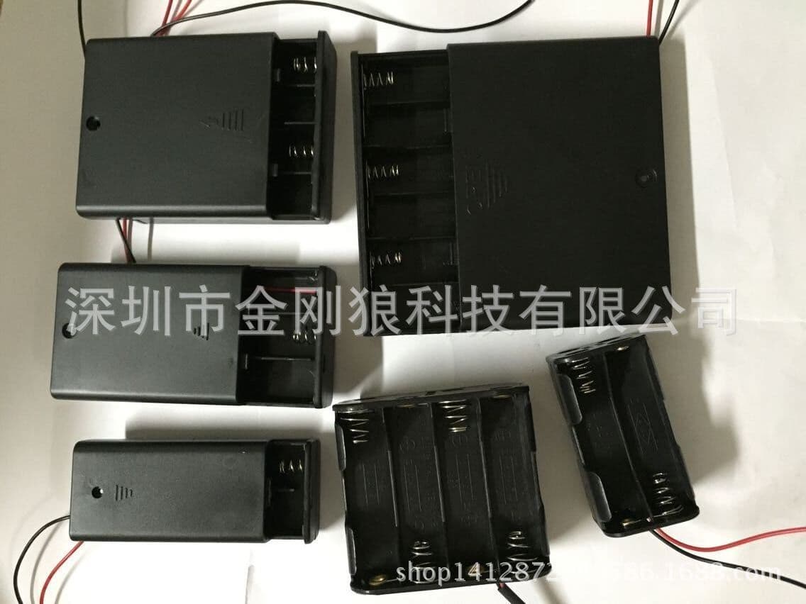 Battery box: 3 No. 7 batteries side by side, 3 No. 7 batteries, 2 No. AAA battery boxes, No. 5, with cover, fully sealed, with switch