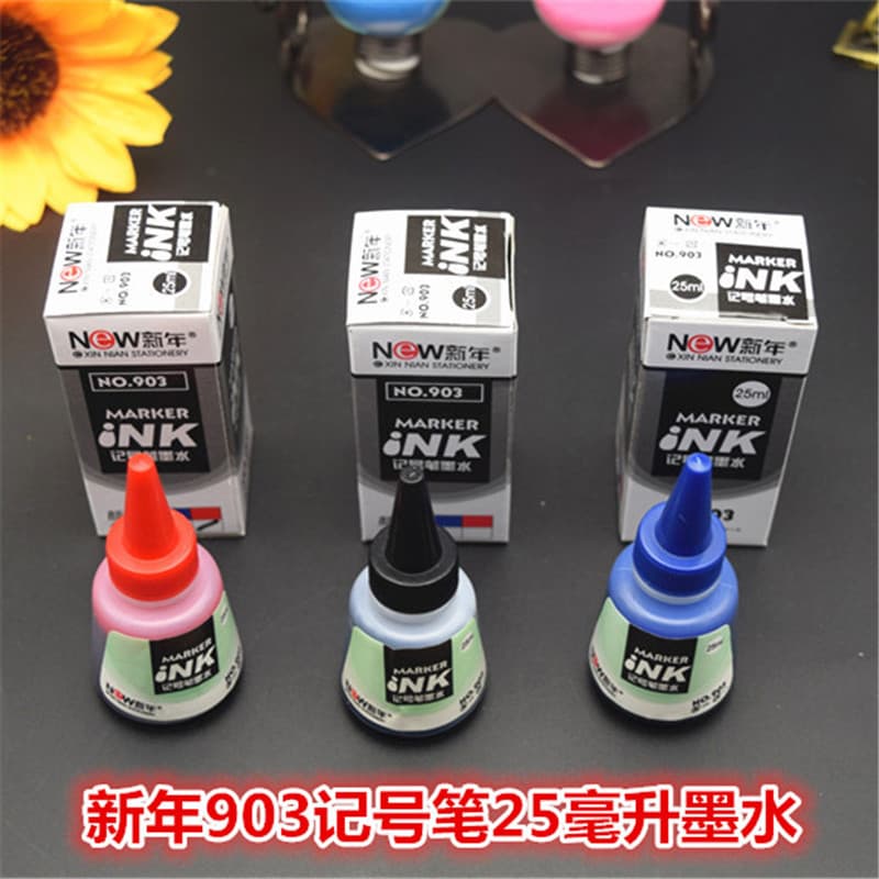 Wholesale 25ml New Year 903 marker ink refill, oil-based replacement refill fluid