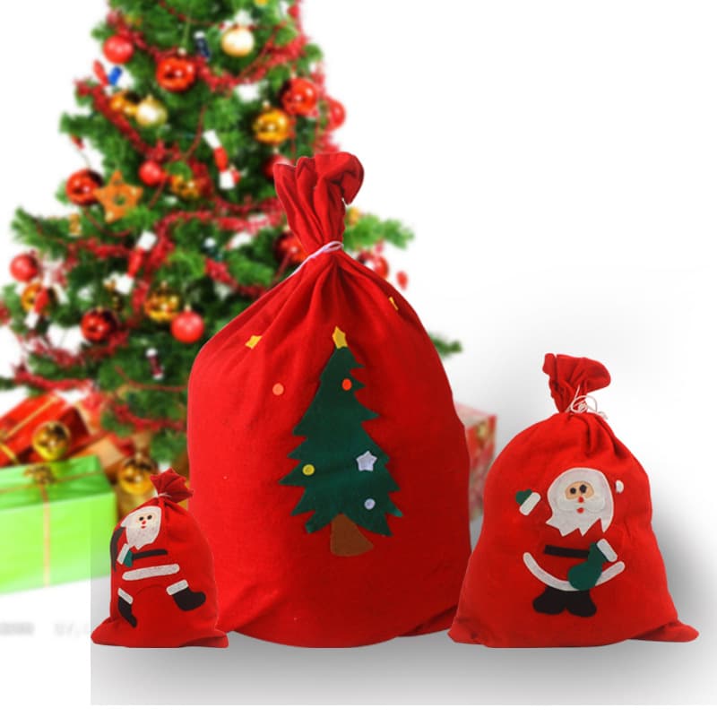 Christmas gift bag Santa Claus backpack Christmas decoration candy bag factory direct sale non-woven gift bag