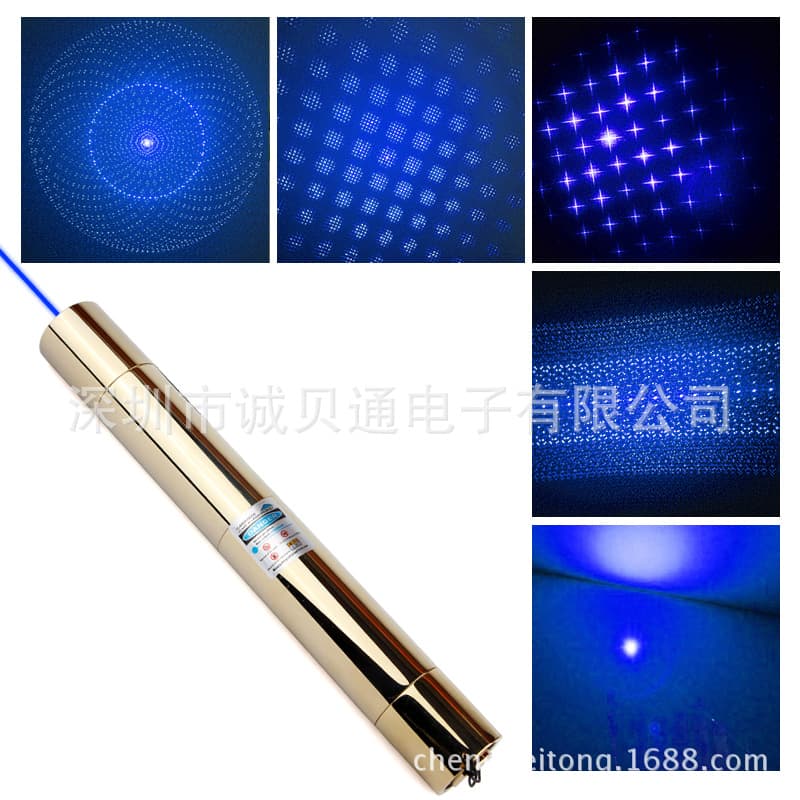 All-Copper Blue Light Single-Point Laser Pointer Star Finder Laser Positioning Aid