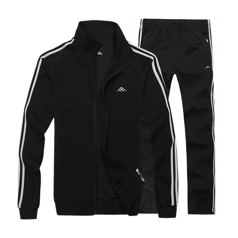 9519 Spring Thin Men's Sportswear Oversized Sports Suit Men's Export Set Two-Piece L-8XL