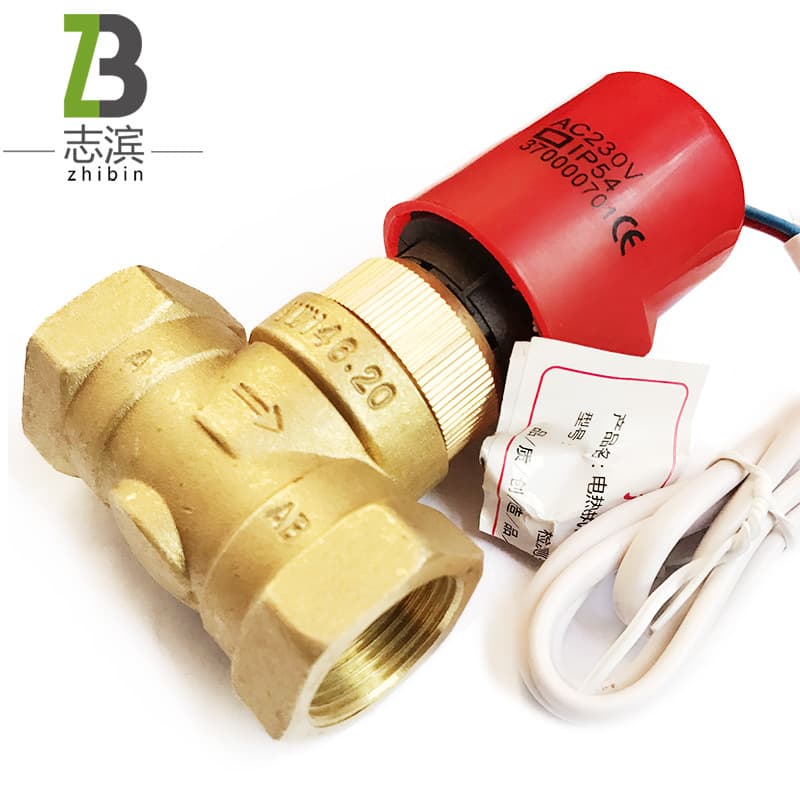 Custom Processed Normally Open Electric Heating Valve, Electric Actuator for 6-Point Underfloor Heating Manifold