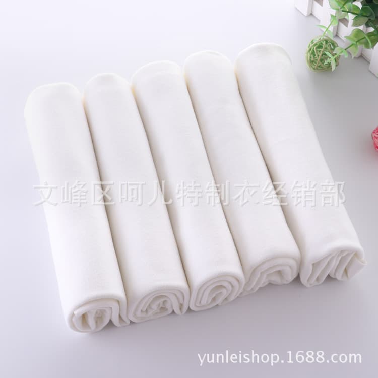 Wholesale urine isolation products, infant cotton diapers, solid color newborn urine barrier cloths, reusable washable diapers.