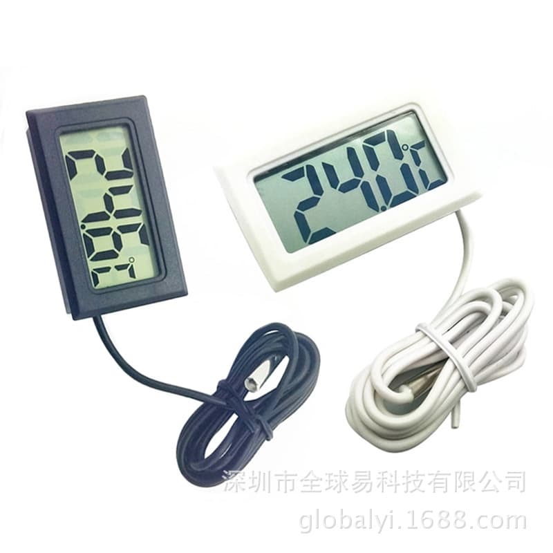 Electronic Digital Display Digital Thermometer Aquarium Refrigerator Water Temperature Gauge Temperature Tester Waterproof Probe