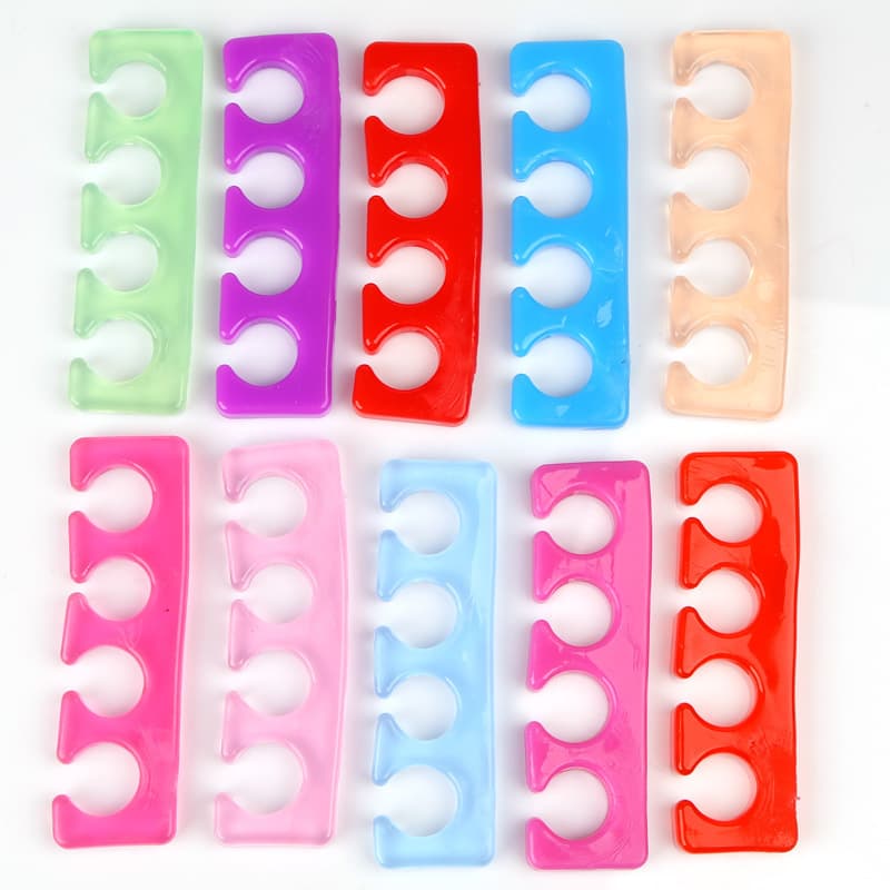 Nail Art Silicone Finger Cotton Soft Rubber Finger Split Reusable Nail Art Tools Nail Art Finger Split Toe Cotton