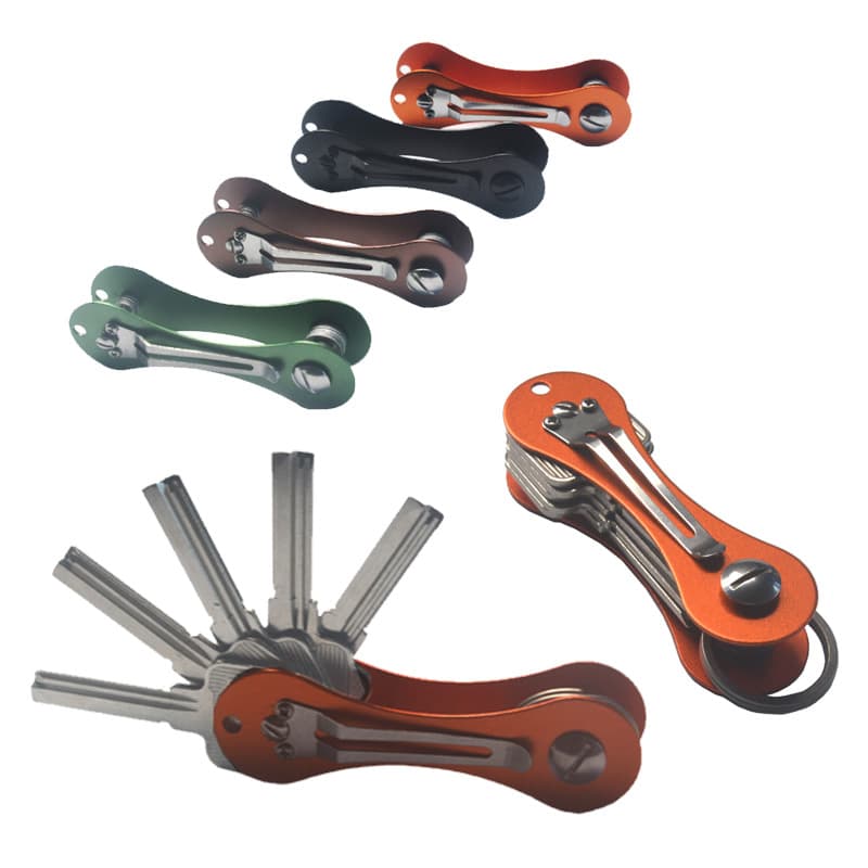 Taifeng Aluminum Alloy Back Clip Key Organizer Multifunctional EDC Tool Metal Key Clip Car