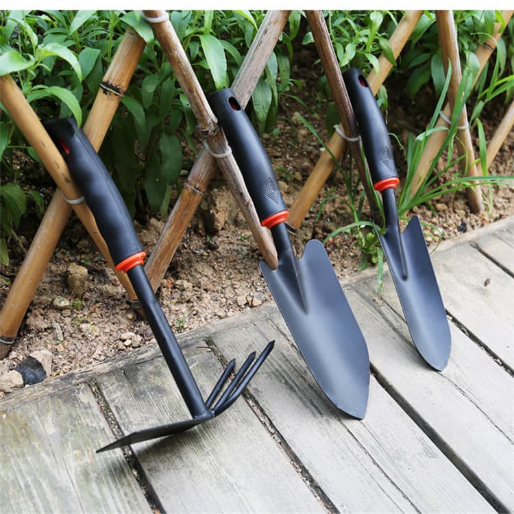 Thickened Gardening Set for Growing Flowers and Vegetables, Dual-Purpose Shovel and Hoe, Large Iron Art Three-Piece Set for Potted Plants and Succulents