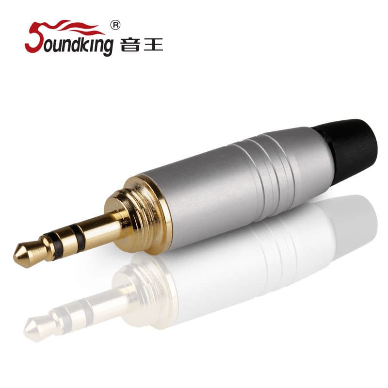 Soundking C43 3.5mm Male Stereo Soldering Plug for Amplifier, Mixer, Speaker Audio Connector