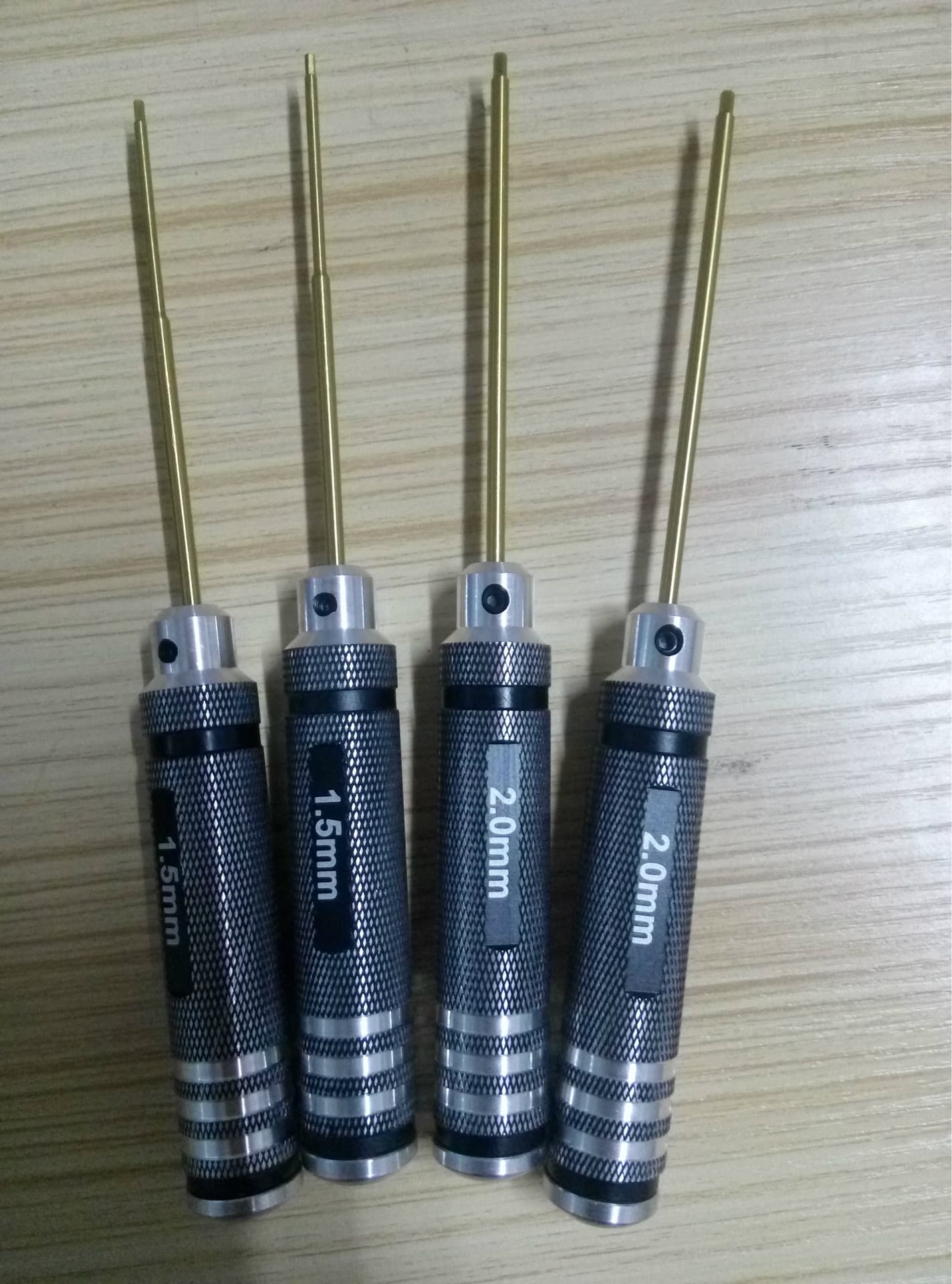 Model airplane tools, model tools, Allen screwdriver set, high-speed steel titanium-plated screwdriver (4-piece set)