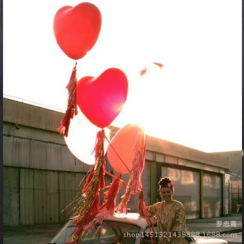 36-inch 23g Heart-Shaped Balloon Latex Balloon Love Balloon Helium Balloon Large Event Balloon
