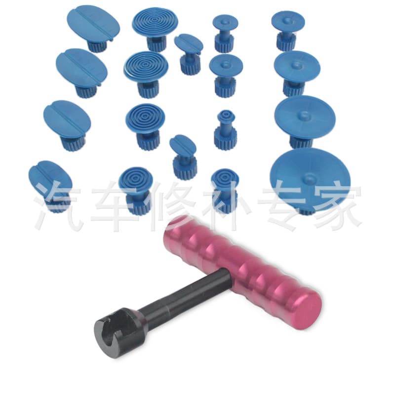 Car Repair Tool Set - Small T-Bar 19-Piece Dent Repair Kit
