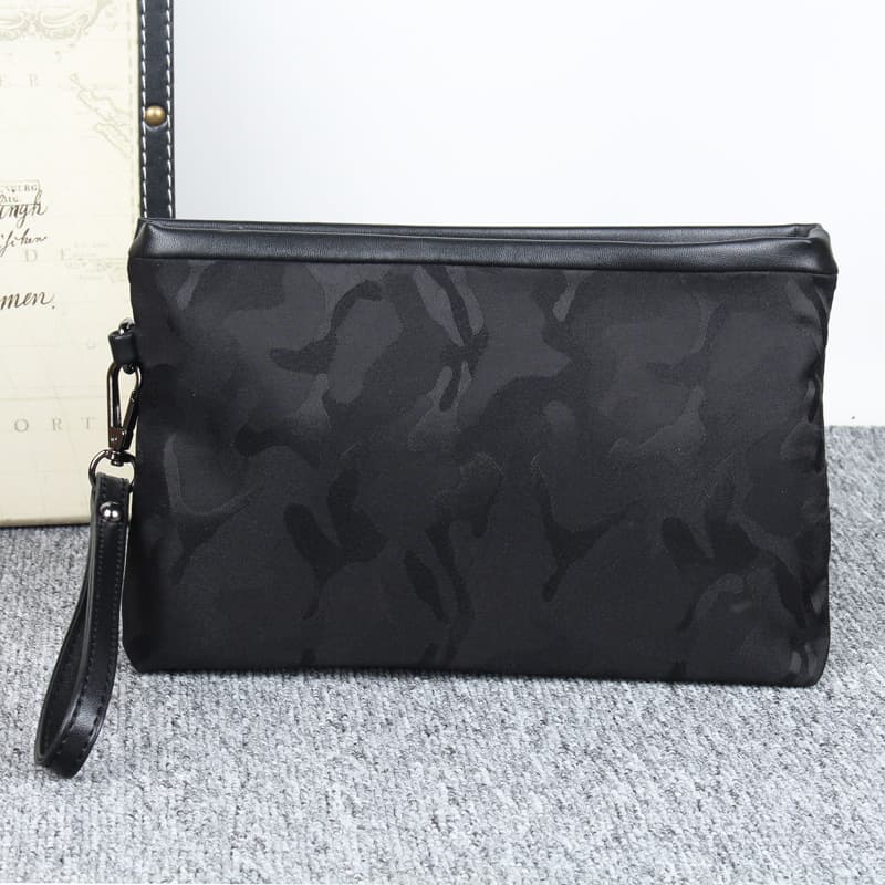 Men's Large Capacity Oxford Cloth Handbag Clutch Nylon Casual Bag Camouflage Phone Bag Wallet