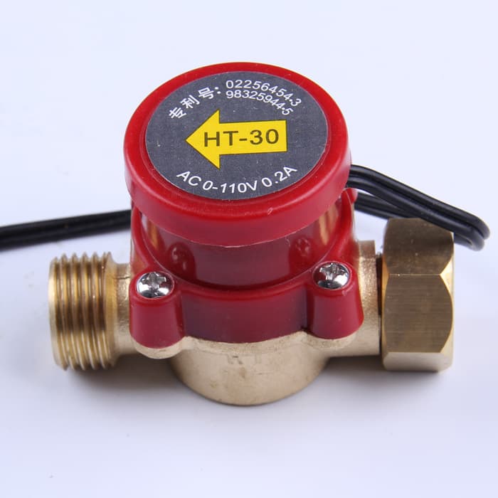 HT30 4-Way 30W Water Flow Switch 0 to 110V 0.2A Diameter 20mm High Precision Flow Sensor for Water Level Control
