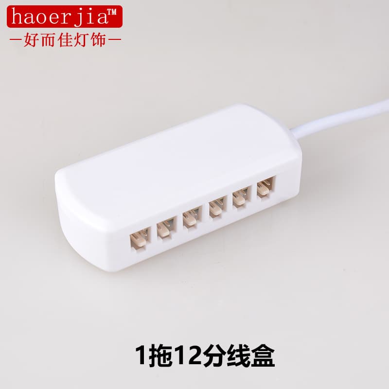 Wholesale LED Strip Junction Box 1-to-12 Splitter, Low-Voltage Strip 2510 Socket Connector