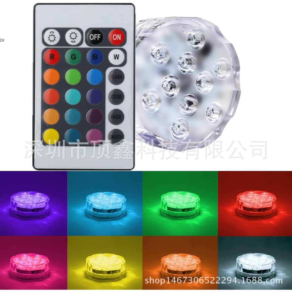 Remote Controlled LED Flower Shaped Diving Lamp Waterproof Electronic Candle Light LED Fish Tank Diving Lamp