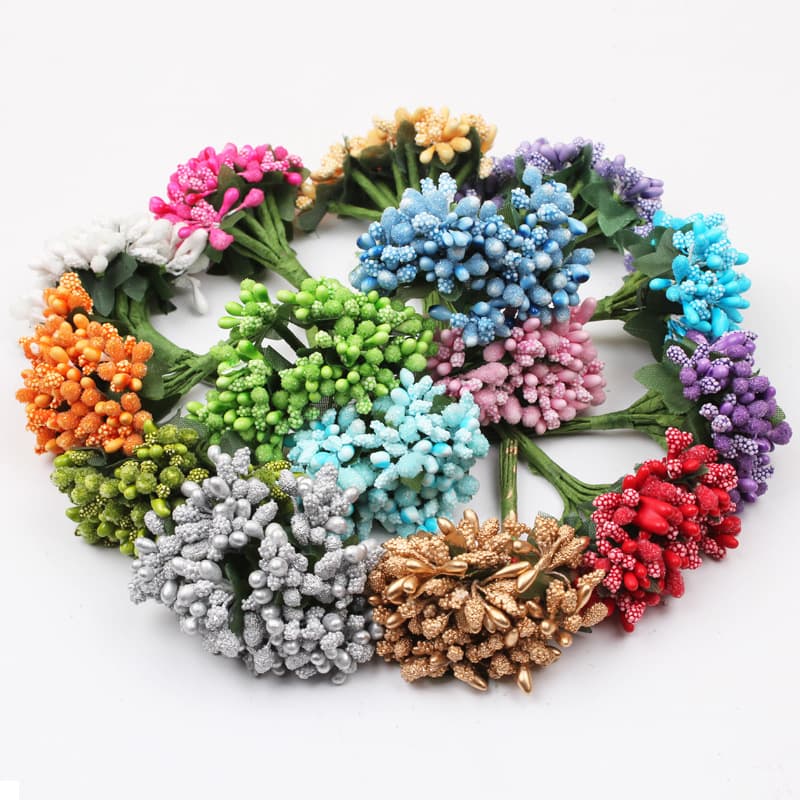 Factory Direct Sales: Wedding Candy Box Accessories, Paper Flower Wholesale, Artificial Paper Flowers, Wedding Paper Flowers, Beaded Leaves with Stems Wholesale