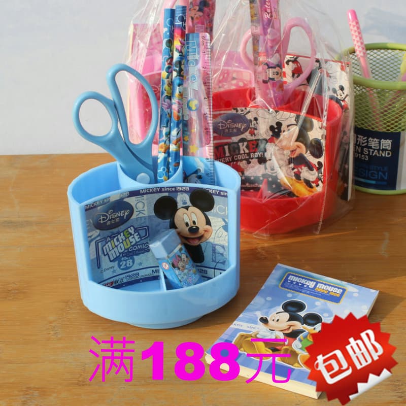 Lianzhong Mickey 2939 Pencil Holder Stationery Set Minnie Super Value Special Offer Children's Gift Stationery Wholesale