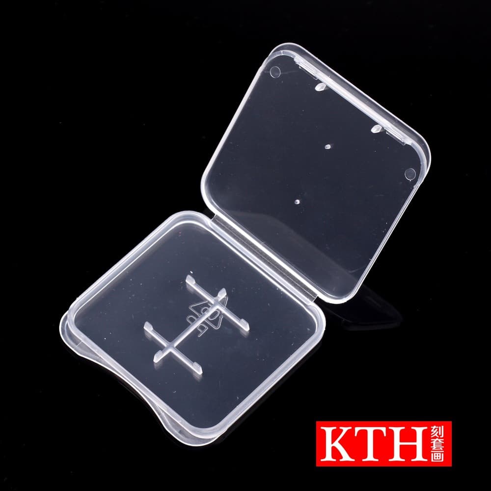 SD card/TF card protective case, single/dual card, white box, CF/SD card storage transparent plastic box